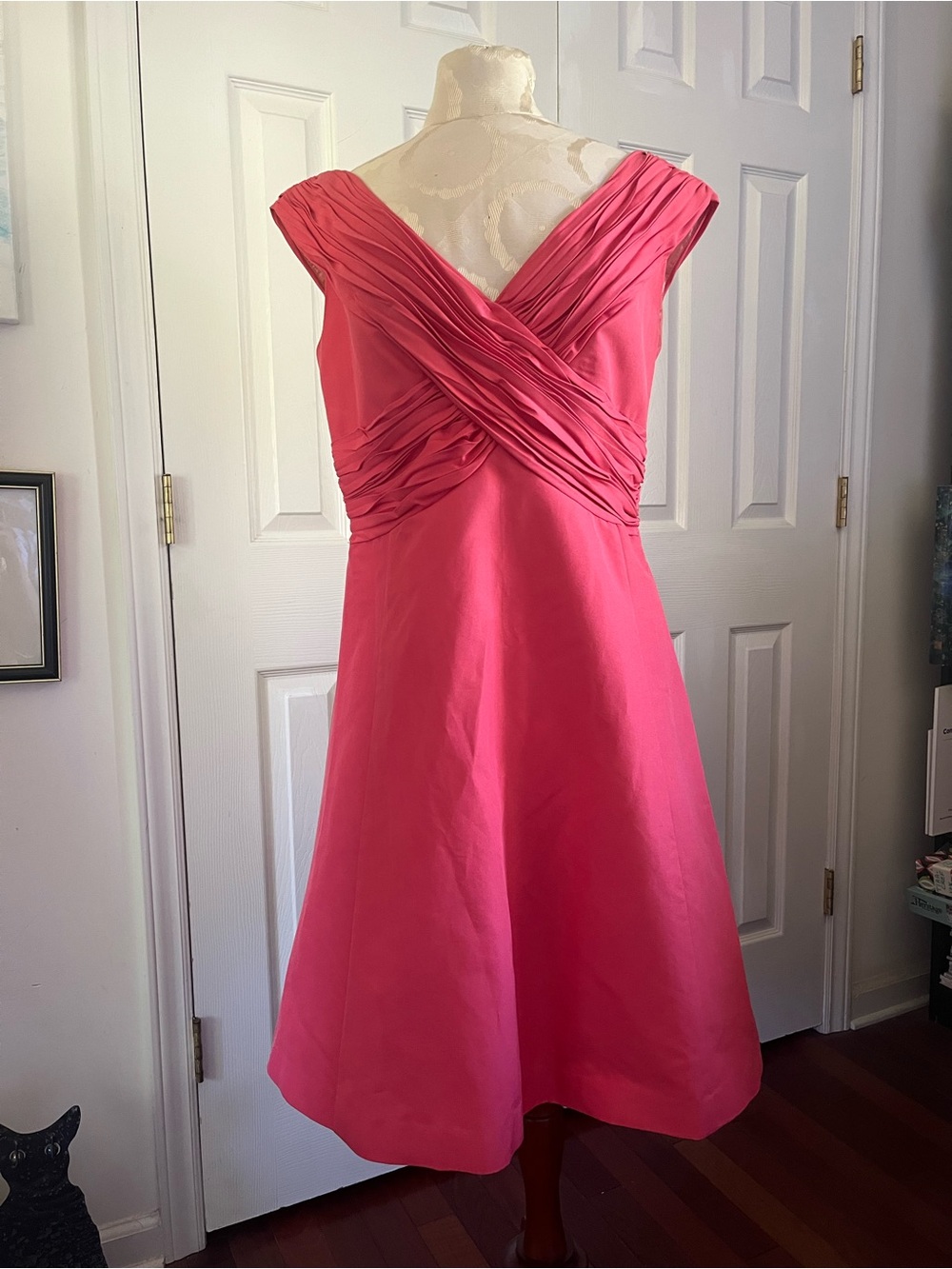 Mirror of Venus Cotton Silk Coral Dress US Women’s Size 10